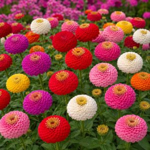 Висококачественисемена циния Лилипут микс ниска – zinnia elegans lilliput