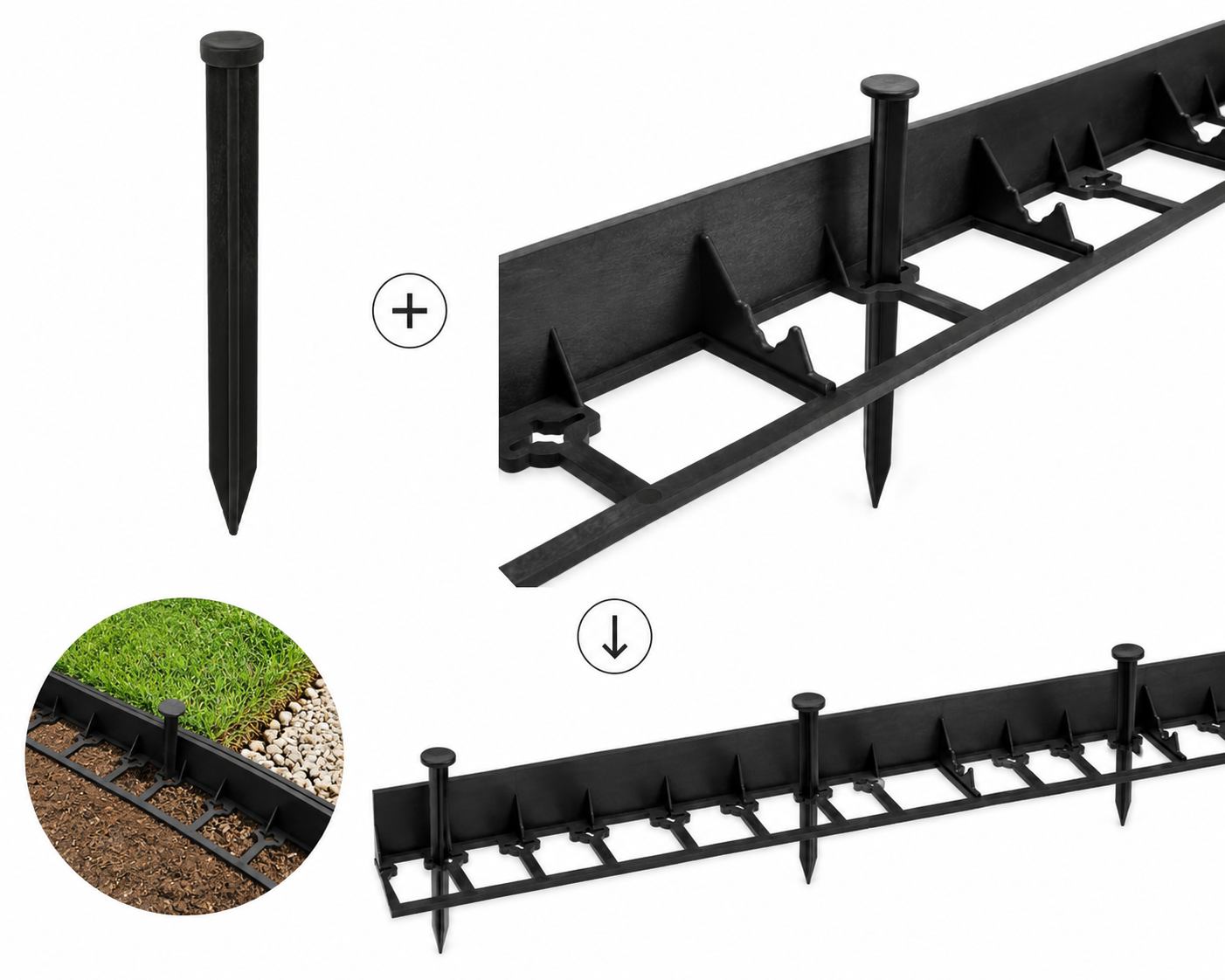 Пирони за ограничителна лента rim bord и easy border – 18см x 50 бр. Пирони за ограничителна лента rim bord и easy border – 18см x 50 бр.